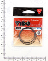 Поводок (титановая струна) VD-TIS (50см, ф0,40мм, 14кг) (2шт.)