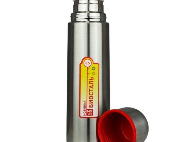 Термос TM «BIOSTAL» (узкое горло/пробка без кнопки/облегченный) 1000мл - изображение 3