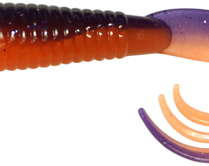 Твистер Kosadaka TRIPLE TAIL 60мм (10шт.) (с разрезным хвостом) цвет VF - изображение 1 