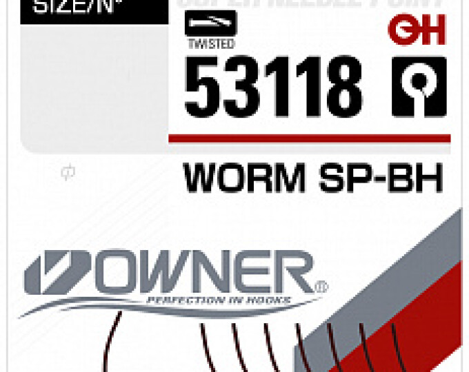 Крючок Owner (53118) «Worm SP-BH» №10 (8шт.) - изображение 1 