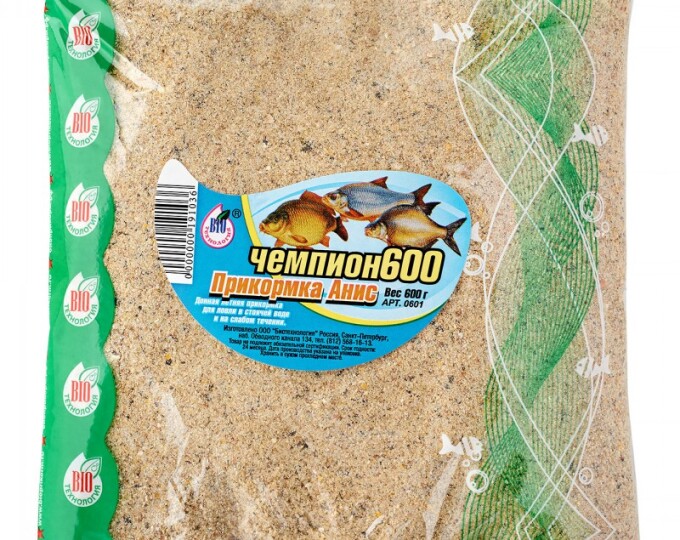 Прикормка Биотехнология «Чемпион» 0,6кг АНИС (20) - изображение 1