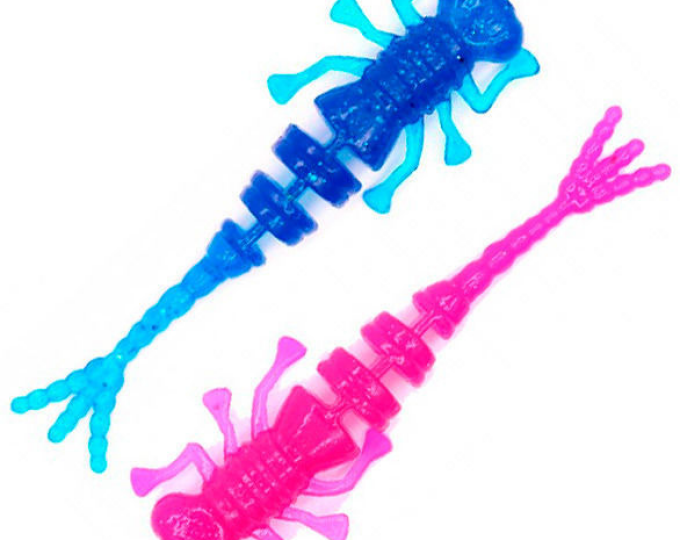 Силиконовая приманка Brown Perch «Kurva» (длина 50мм, вес 0,2гр.) цвет 004/009 MIX (12шт.) - изображение 1 