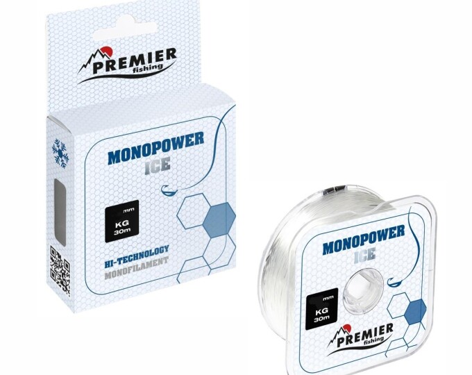 Леска PREMIER fishing MONOPOWER ICE 0,10мм 30м (Clear Nylon) - изображение 2