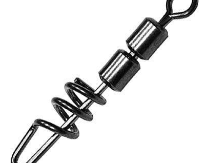 Застежка Kosadaka (3275) спиральная с двойным высокоскоростным вертлюгом №08 (2шт.) - изображение 1 