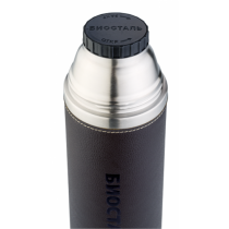 Термос TM «BIOSTAL» серия «ОХОТА» (узкое горло/пробка без кнопки/кожаная вставка) 750мл