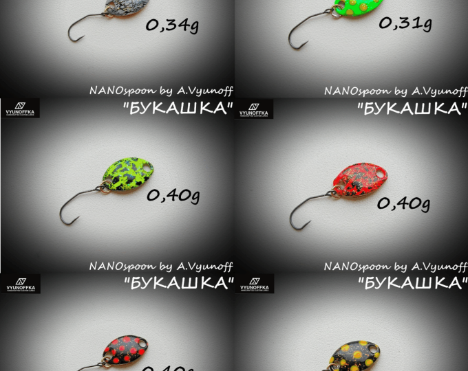 Блесна колеблющаяся Vyunoffka NANOspoon (крашеная) - изображение 1 