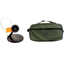 Комплект оснащенных жерлиц ТРИ КИТА катушка 90мм, длинная сумка (10шт.)