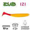 Приманка ZUB-IZI 99мм-4шт, (цвет 011) желто-красный - изображение 1 