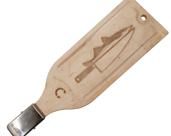 Доска разделочная с прищепкой для рыбы «Следопыт» 500*150*60 с фаской - изображение 1