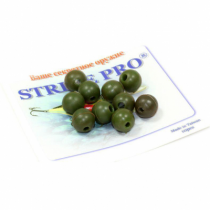 Бусина Strike Pro силиконовая хаки 7мм (15шт.)