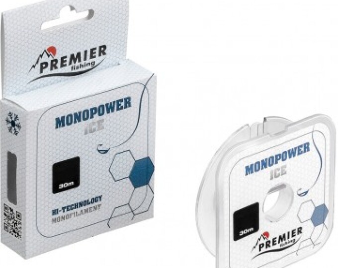 Леска PREMIER fishing MONOPOWER ICE 0,12мм 30м (Clear Nylon) - изображение 1