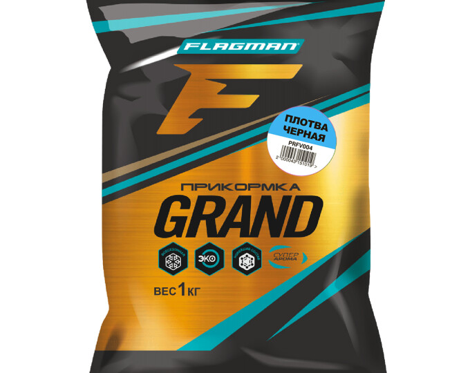 Прикормка Flagman GRAND — Плотва Черная (1кг) - изображение 1 