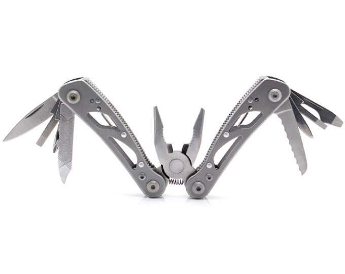 Мультитул «Ganzo» 11 предметов (73х73х13мм) цвет серый - изображение 1