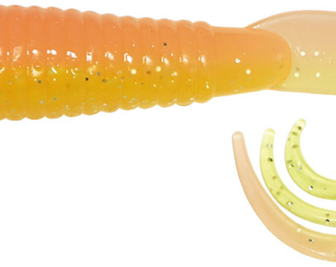 Твистер Kosadaka TRIPLE TAIL 60мм (10шт.) (с разрезным хвостом) цвет PCH - изображение 1 