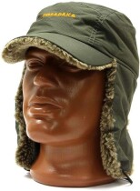 Шапка Kosadaka Alaska с козырьком (плащевка, мембрана) цвет Хаки