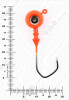 Джиг крашеный ШАР 16гр. (крючок VD-079 №3/0) (3шт.) цвет 01 (красный) - изображение 3