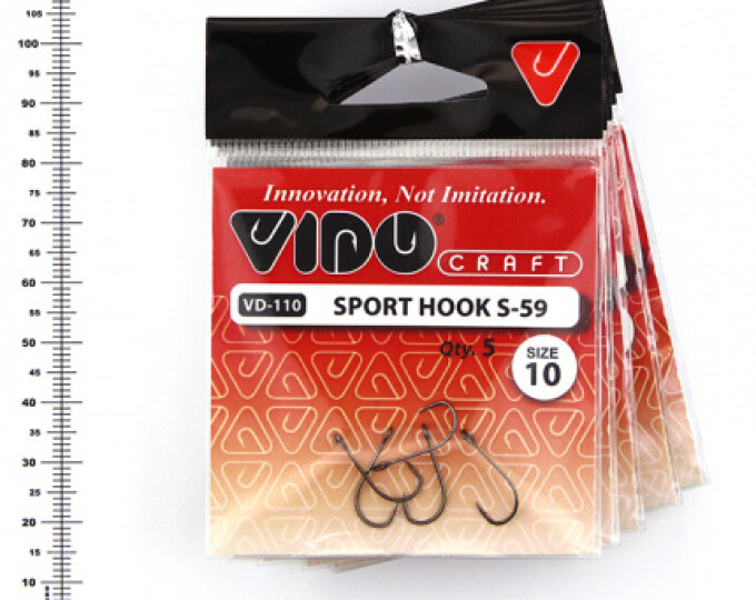 Крючок Sport Hook S-59 (VD-110-BLN) №10 (5шт.) - изображение 3