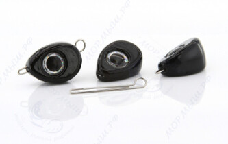 Груз крашеный САПОГ (Чебурашка разборная) 12гр. цвет 04 (черный)