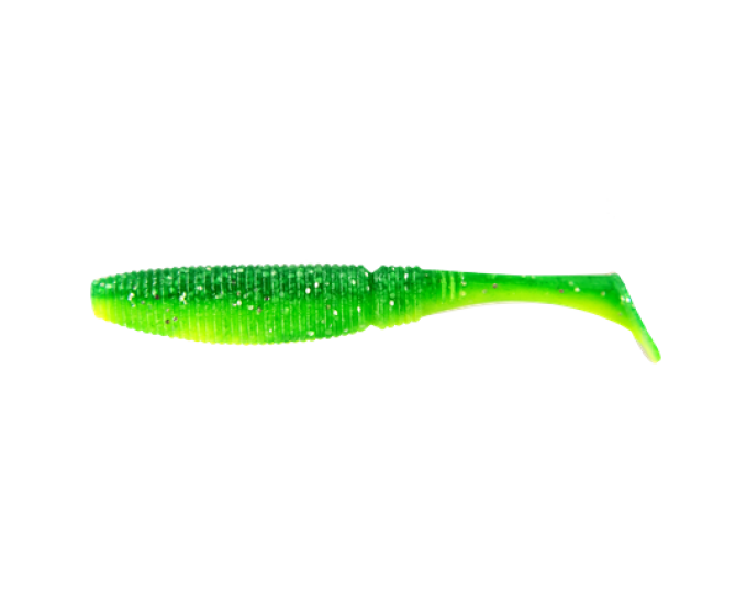 Приманка съедобная ALLVEGA «Power Swim» 8,5см 5,5г (5шт.) цвет salad green silver flake - изображение 1 