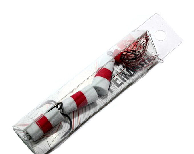 Приманка джиговая Lucky John PENNON 130 (белый/красный/белый) - изображение 1 