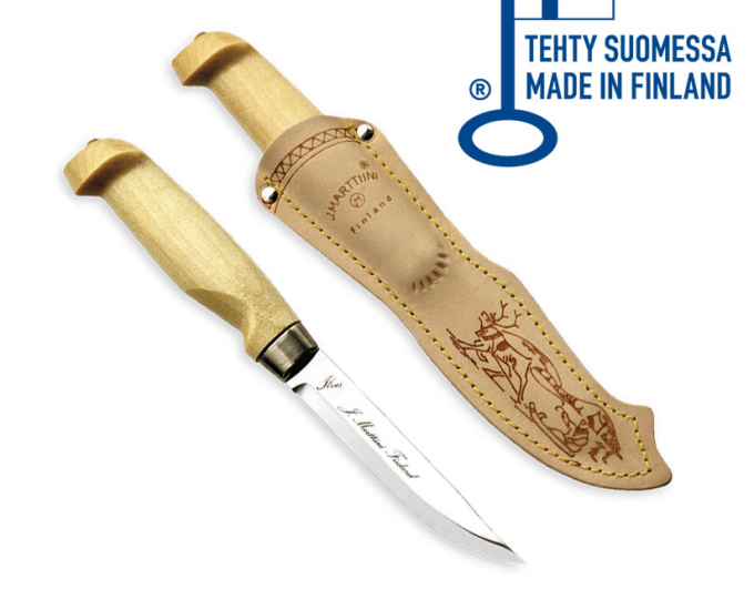 Нож Marttiini Lynx 129 (нержавеющая сталь, длина лезвия 11см, рукоять береза) - изображение 1 