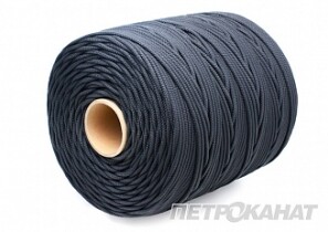 Шнур плетёный UNI-CORD (УНИВЕРСАЛ) евробобина 6,0мм 300м (черный)