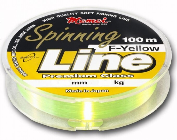 Леска Momoi Spinning Line F-Yellow 0,40мм 100м (16кг) - изображение 1