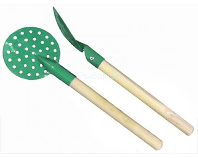 Черпак с деревянной ручкой (зеленый) - изображение 1 