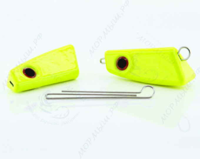 Груз крашеный ПРОХОДИМЕЦ (Чебурашка разборная) 18гр. цвет 02 (желтый) - изображение 1 