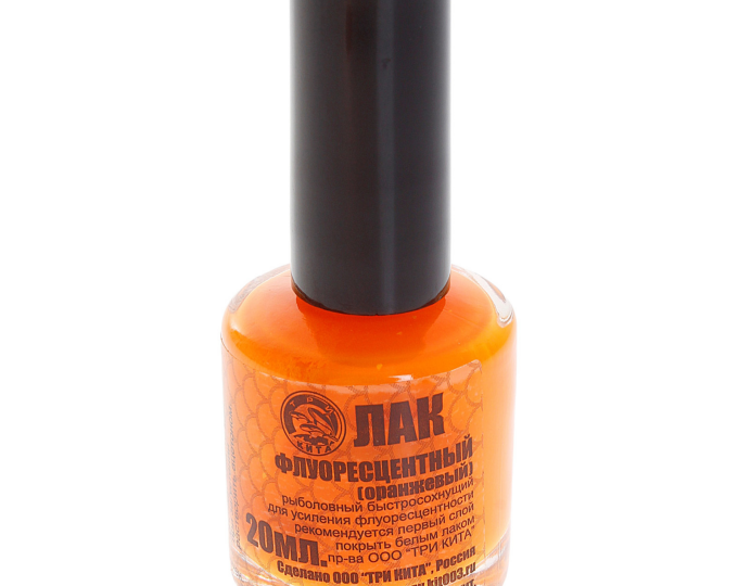 Лак рыболовный Три Кита флюоресцентный, оранжевый (5) - изображение 1 