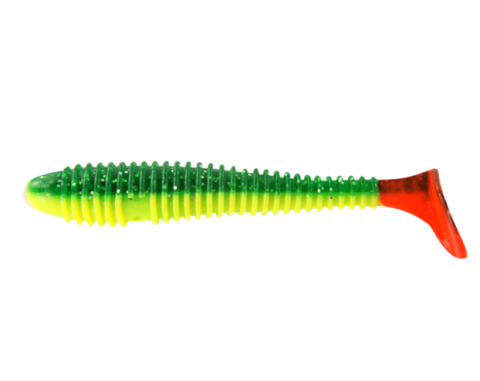 Приманка съедобная ALLVEGA «Fat Bonito» 12см 13г (4шт.) цвет salad green silver flake RT - изображение 1 