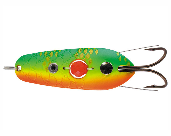 Блесна Kuusamo Rasanen 60/15 (бусинка, незацепляйка) цвет G/GR/FYe/FR-C, UV - изображение 1 