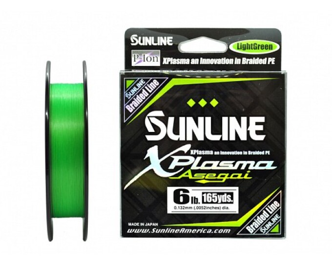 Плетеный шнур Sunline X-Plasma Light Green 150m #0.6/6lb (0.132mm) - изображение 1 