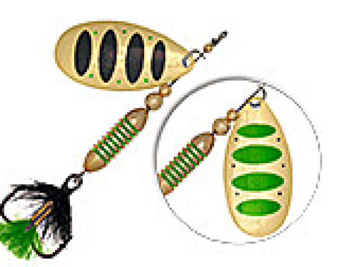 Блесна Pontoon 21 «AV Type A» #1,0 (вес 4,3гр., длина лепестка 22,6мм) цвет PD41-071 - изображение 1 