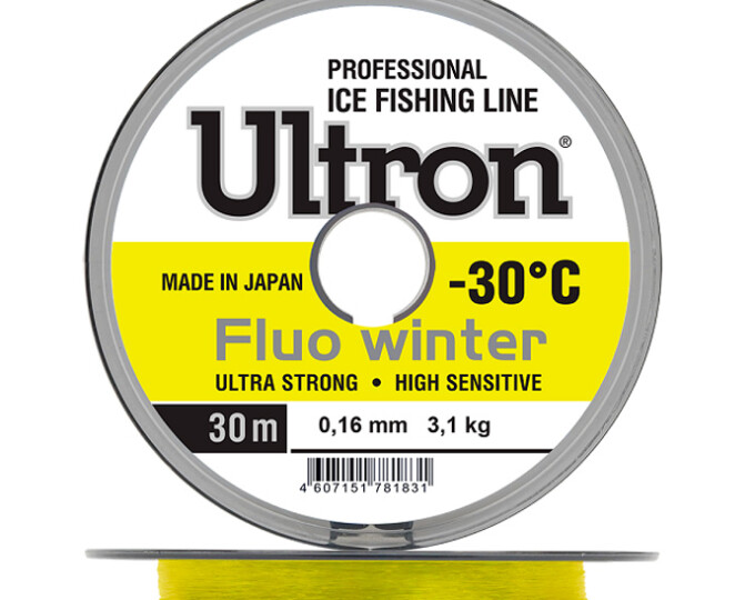 Леска Ultron Fluo Winter 50м 0,25мм (7,0кг) (флуоресцентная) - изображение 1