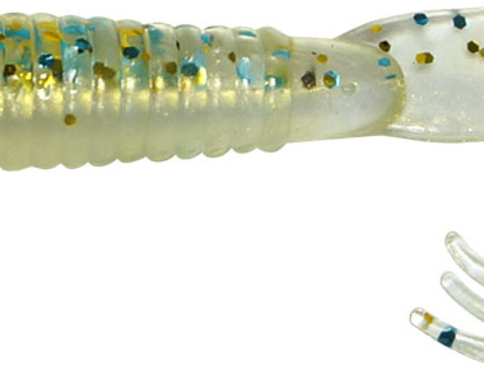 Твистер Kosadaka TRIPLE TAIL 60мм (10шт.) (с разрезным хвостом) цвет GTR - изображение 1 