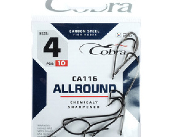Крючки Cobra Allround CRYSTAL (CA116) №04 (10шт.) - изображение 1 